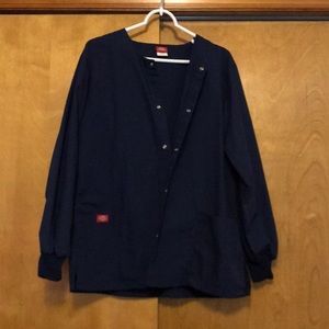 Size medium navy dickies lab coat